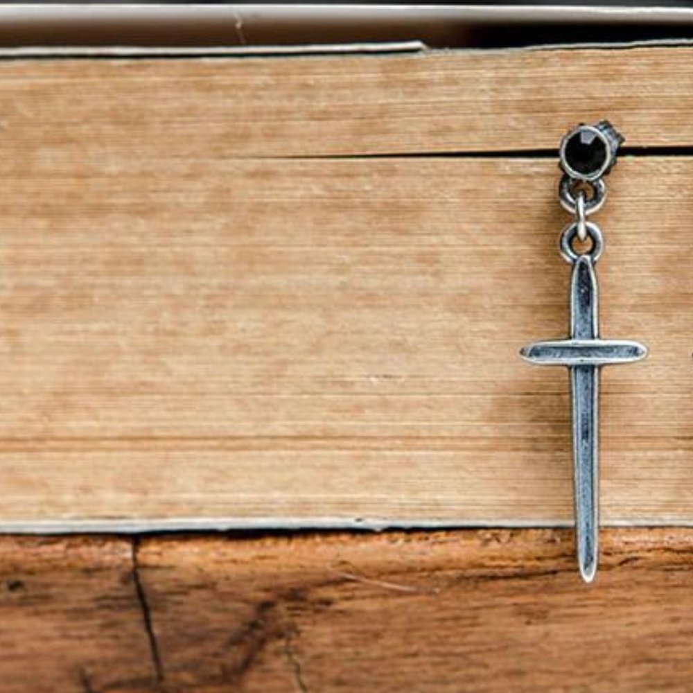 Gothic 925 Sterling Silver Earrings /Punk Style Ear Pin for Men Women /One piece